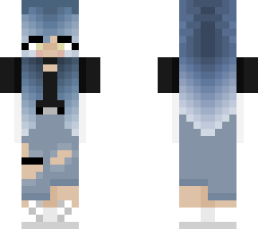 blue haired girl