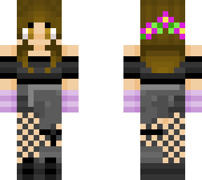 flower crown brown hair girl