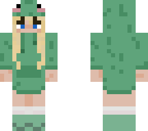 frog girl with hoodie