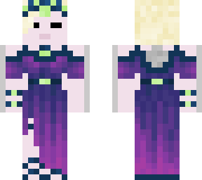 purple dress fancy lady