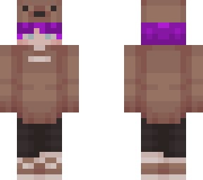 purple hair soft bear