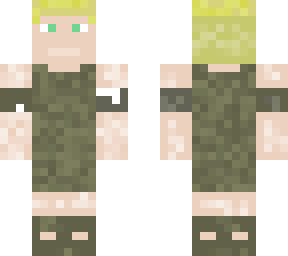 blond army man