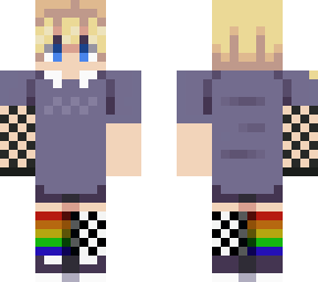 blonde mismatched boy