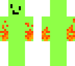 green man with fire power