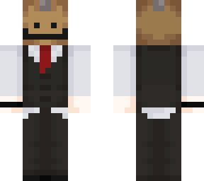 nagget with a vest suit