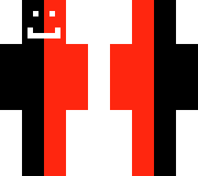 red & black skin.
