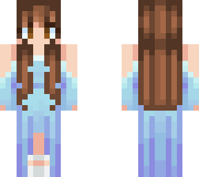 blue dress