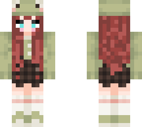 girl with frog head