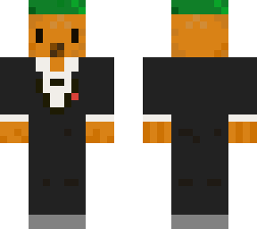 pumpkin man in suit.