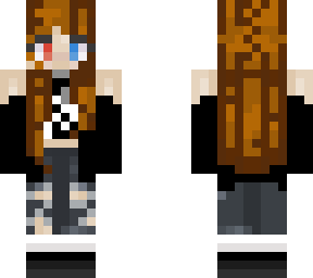 school girl with brown hair