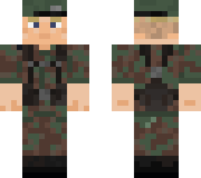 middle africa group soldier (beret, sleeves rolled)