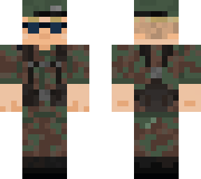 middle africa group soldier (beret, sleeves rolled, sunglasses)