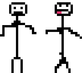 2 sided stickman