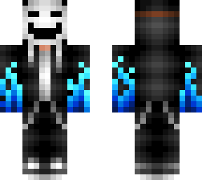 hacker skin - blue flames