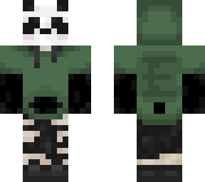 panda with hoodie