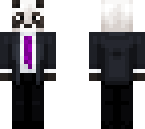 purple tie panda