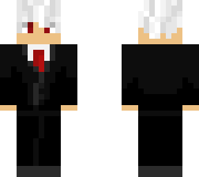 white haired man with a suit