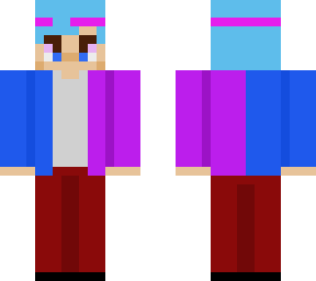 blue and purple