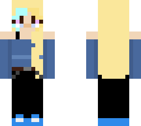 blue blond girl
