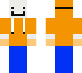 orange hoodie with mask
