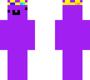 purple blob with crown