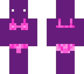 purple guy bikini