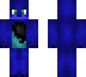 black and blue wolf