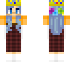 girl with technoblade crown