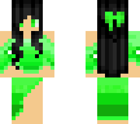green japanese girl
