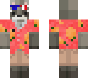 hawaiian shirt raccoon (4th of july)