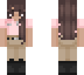 horse girl edited in pink (skin by: diarcy)
