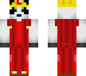 panda builder character (red)