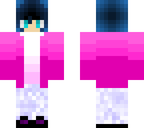 pink jacket girl
