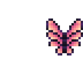 wings - dark fade pastel pink & yellow