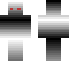 black white