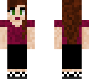 burgundy and checkers
