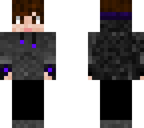 gray and purple hoodie