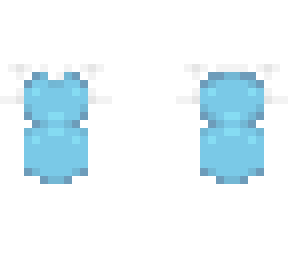 ob - light blue dress w/ white sleeves