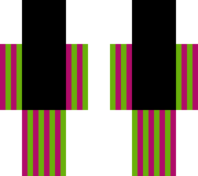 pink and green dude