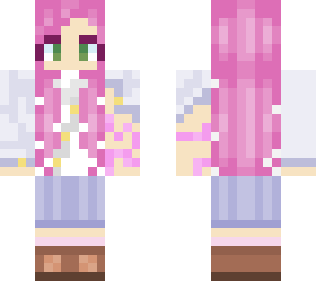 pink hair girl