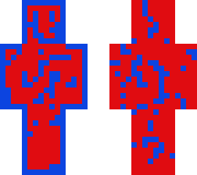 red and blue weirdo