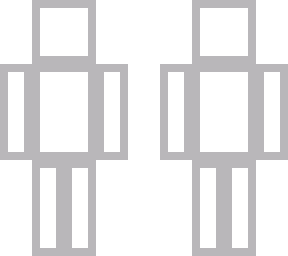 white body gray outline