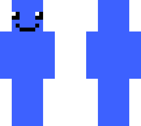 face on blue
