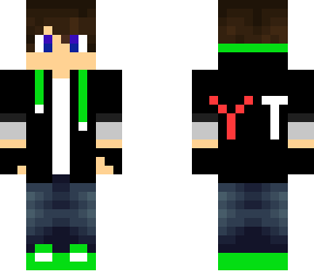 neon gamer youtube skin