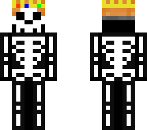 skeleton costume with crown