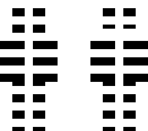 black and white