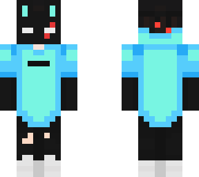 blue bunny mask skin.
