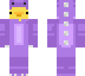 duck with purple dino