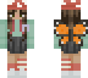 girl with mushroom hat and wings