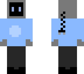 blue sweater tv head (credit to the people who made the tv heads)